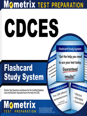 cover image of Certified Diabetes Educator Exam Flashcard Study System